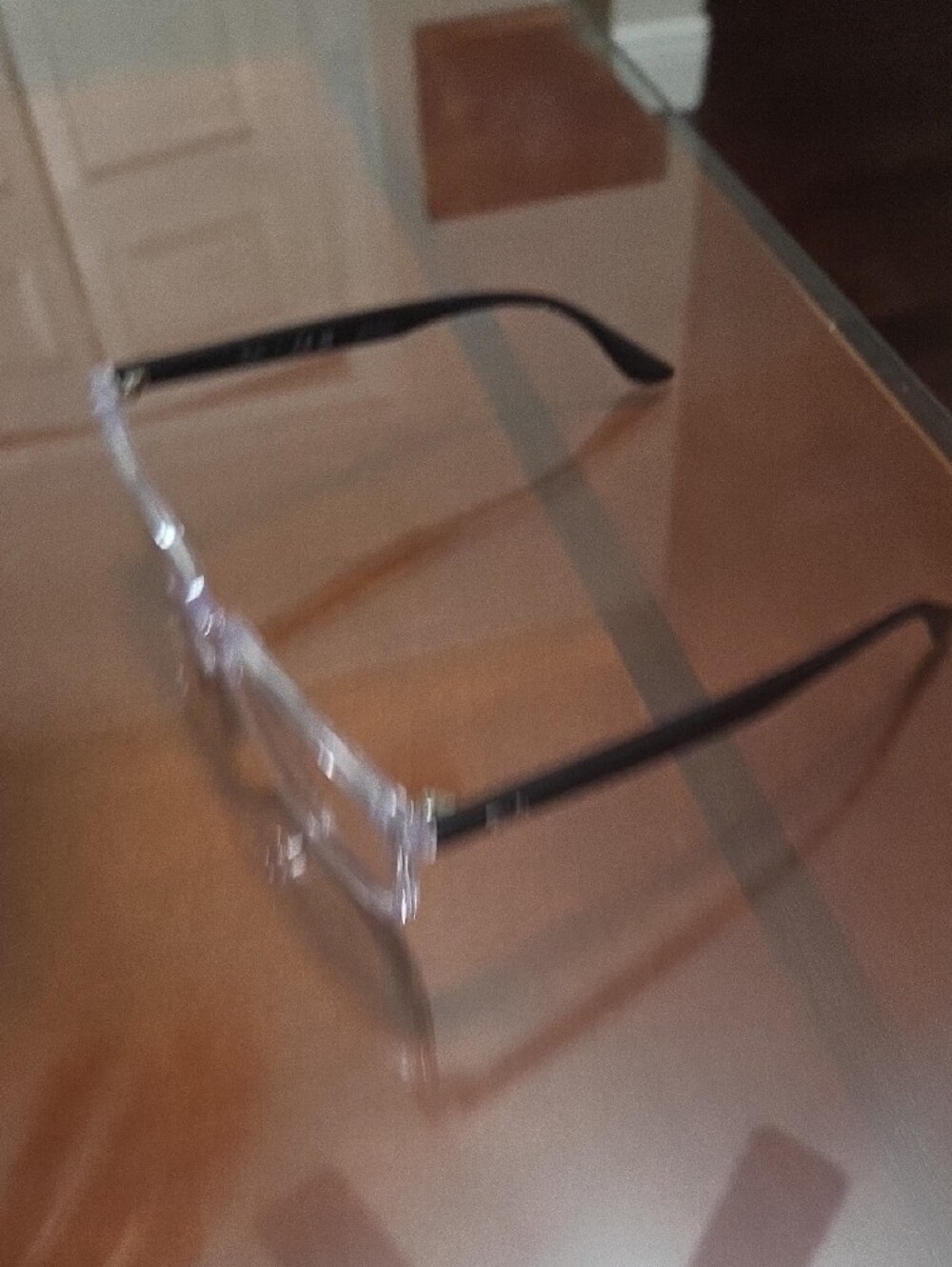 Ray-Ban Transparent Front with Black Temples Optical Glasses - Picture 4 of 5